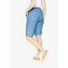 Woman Within Women's Plus Size Drawstring Denim Short - image 4 of 4