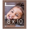 PosterPalooza | Photo Size Shabby Chic Brown Picture Frame - UV Acrylic, Foam Board Backing, Hanging Hardware - 2 of 4