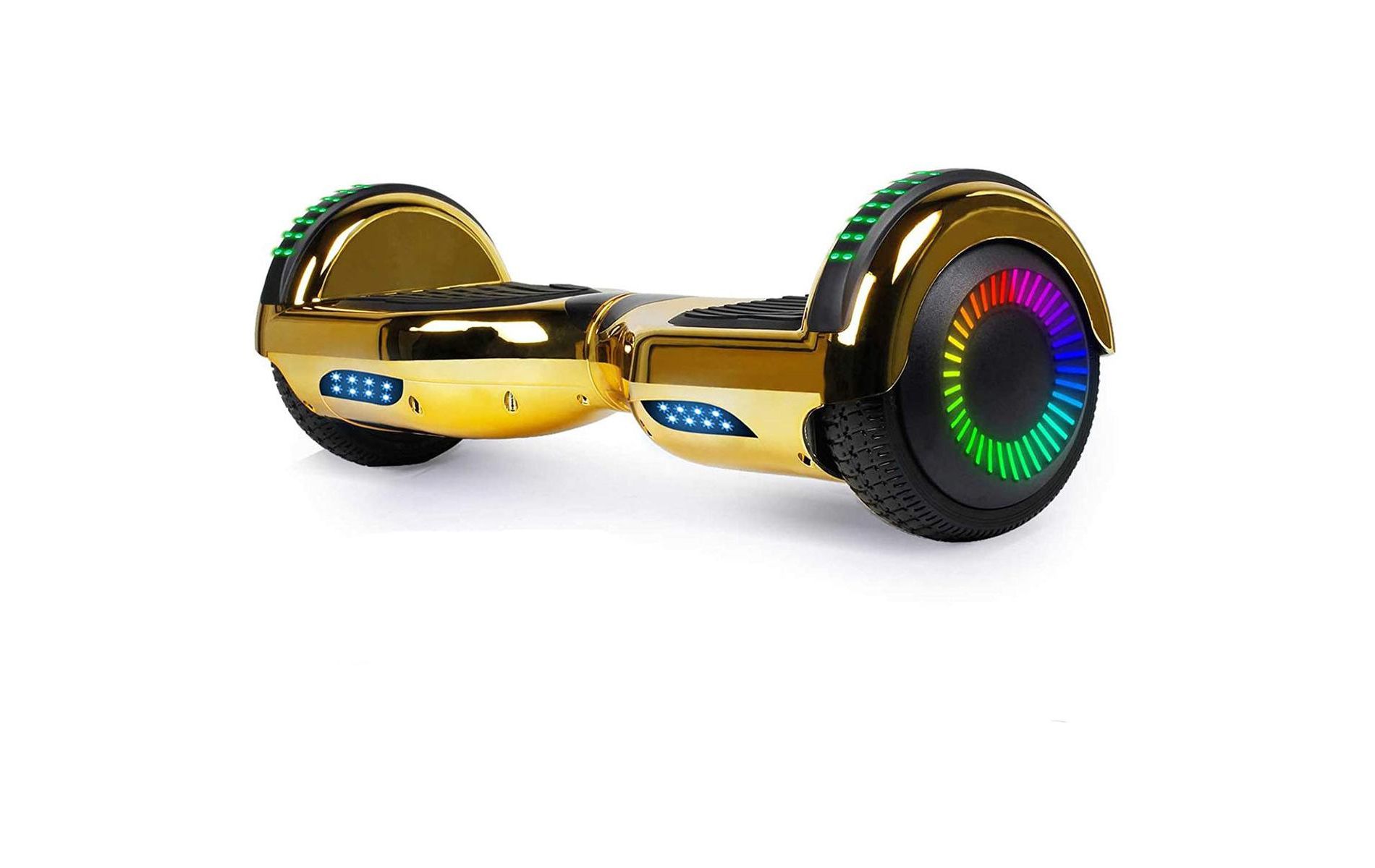 GlareWheel M3 Hoverboard LED Light Bluetooth Chrome Gold