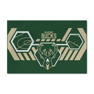 NBA Milwaukee Bucks Agile Washable Rug 20 x 32 Inches - 1 of 4