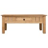 vidaXL Coffee Table 39.4 in.x23.6 in.x17.7 in. Solid Pine Wood Panama Range - 2 of 4
