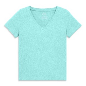 Primary Adult Heathered Easy V-Neck Tee (Women's Fit) - 1 of 4