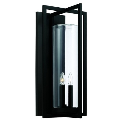 Capital Lighting Kent 3 - Light Wall Light in  Black