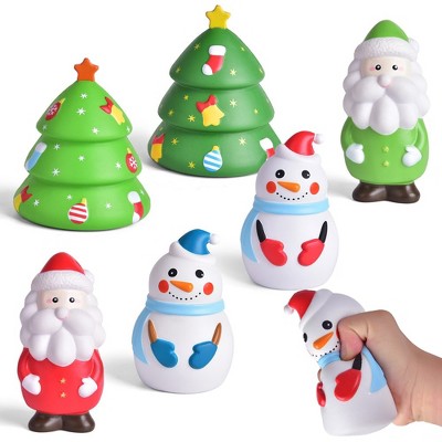 Fun Little Toys 6 PCS Jumbo Christmas Squishies