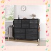 Garvee Dresser for Bedroom - Cloth Storage Tower with 10 Drawers, Rustic Brown TV Stand, Chest of Drawers with Fabric Bins - 2 of 4