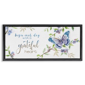 Stupell Industries Begin Day with Grateful Heart, 25" x 11" - 1 of 4