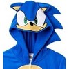 Sonic The Hedgehog Little/Big Boys' One-Piece Hooded Union Suit Pajamas - 4 of 4