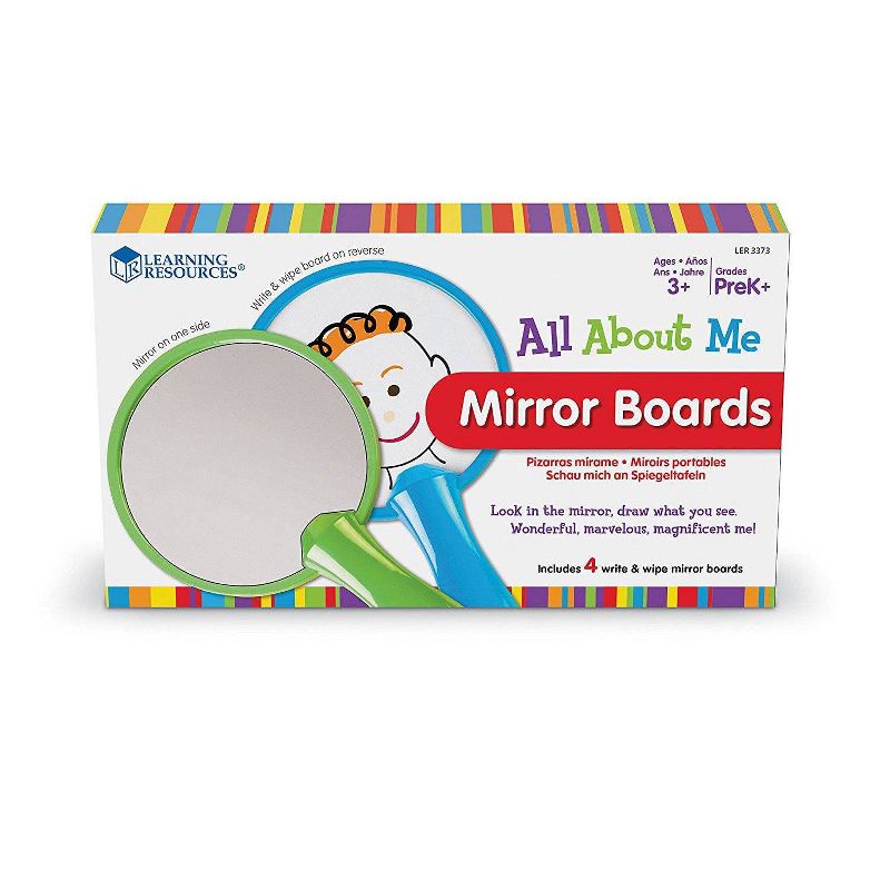 Learning Resources All About Me Mirror Boards, Set of 4, 3 of 4