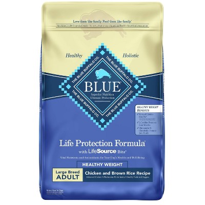 Blue Buffalo Life Protection Healthy Weight Chicken & Brown Rice Recipe Large Breed Adult Dry Dog Food - 30lbs