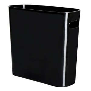LunaLulinlk Black 1.5 Gallon Slim Trash Can, Plastic Trash Can, Small Trash Can with Handle - 1 of 4