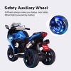 12V Racing Style Kids Ride-On Motorcycle Toy, 3-Wheel Electric Sport Bike with LED Wheel Lights, Music, Headlights & Training Wheels for Kids 3-6 - 3 of 4