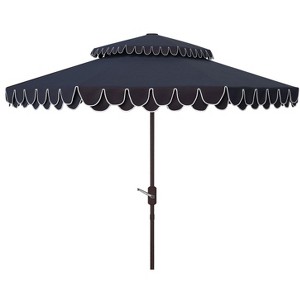 Elegant Valance 9Ft Double Top Umbrella - PAT8206 - Safavieh - 1 of 4
