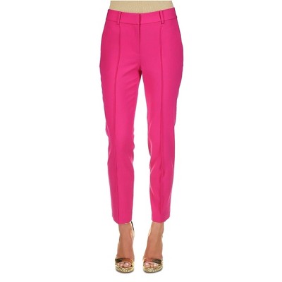 Michael Kors Womens Solid Pintucked Dress Pants