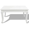 vidaXL Coffee Table End Table with Plastic Legs Side Table High Gloss White - 31.5" x 31.5" x 16.5" - 2 of 4
