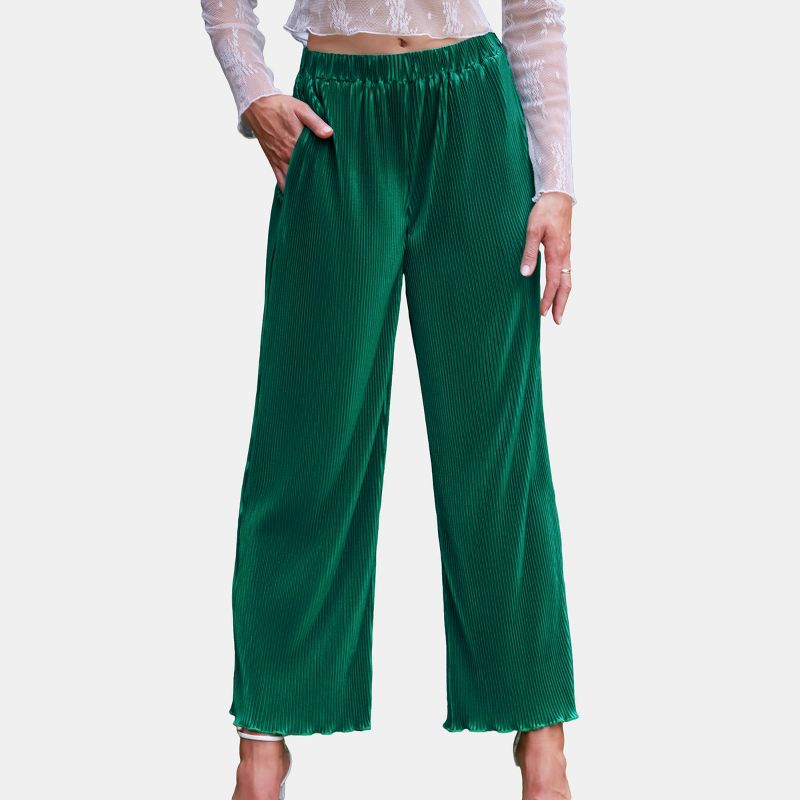 Women's Emerald Pleated Straight Leg Pants - Cupshe, 1 of 7
