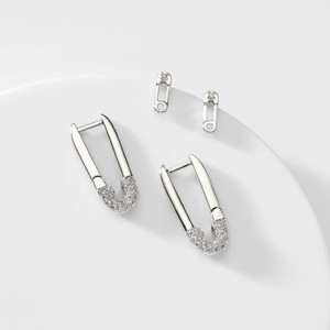 AJOA CHEEKY SAFETY PIN EARRING SET - 1 of 1