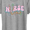 Women's - Instant Message - Nurse Flowers Short Sleeve Graphic T-Shirt - 2 of 4