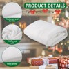 Aoibox 3 Pack 3 x 8 Ft Thickened Artificial Snow Blanket Fluffy White Cotton Snow Sheet for Christmas Village Display Photo Prop - 2 of 4