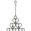 Eclectic Metal Abstract Windchime Brass/Black - Olivia & May - 4 of 4