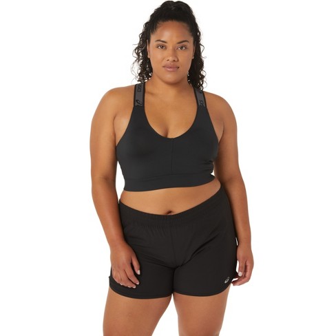 Curvy Couture Women's Medium Impact Wireless Sports Bra Black Hue 4xl :  Target