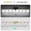 Maliang Gold Modern Vanity Light Over Mirror, Wall Sconces with Milky White Frosted Glass Shades, (Bulbs Not Included) - 4 of 4