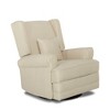 Evolur Melbourne Upholstered Seating Wing Back Glider Swivel Chair - image 2 of 4