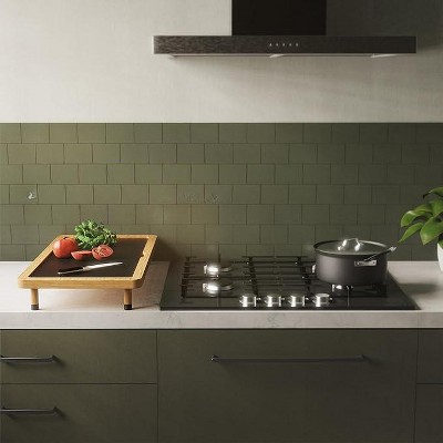 Prosumer's Choice Bamboo Stove Top Cover Board with Adjustable & Removable Feet - Beige