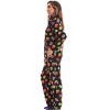 #followme  Womens Printed Microfleece Button Front PJ Pant Set with Socks / Winter Pajamas - 2 of 4