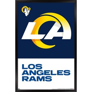Trends International NFL Los Angeles Rams - Logo 20 Framed Wall Poster Prints - 1 of 4