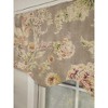 RLF Home Monte Cristo Provance 3" Rod Pocket Lining Luxurious and Elegant Window Treatment Valance 50" x 15" Gray - 3 of 4