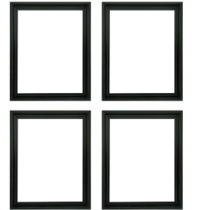 Creative Mark Illusions Floater Frame For 3/4" Deep Canvases - Black - Set of 4 - For Galleries & Home Decor - Wood Floater Frames for Canvas - 1 of 4