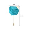 Unique Bargains Wedding Ceremony Anniversary Party Rose Groom Silk Metal Boutonnieres 12 Pcs - 2 of 3