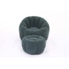 Lyngins Teddy Fabric Bean Bag Chairs for Kids and Adults,Comfy Lazy Chairs with Memory Foam and Footstool for Living Room - 4 of 4