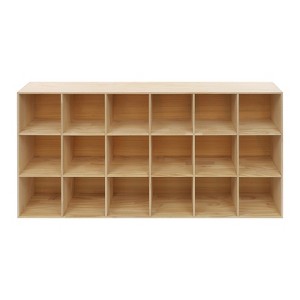 YIYIBYUS Solid Wood Shelves, Wooden Cube Shelf Bookcase, Floorstanding Bookshelf - 1 of 4