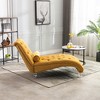 KTMBDW Chaise Lounge Indoor Button-Tufted Upholstered Sofa Recliner Lounge Chair for Living Room Bedroom Velvet - 4 of 4