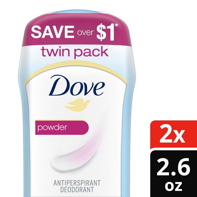 Dove Beauty Powder 24-Hour Invisible Solid Antiperspirant & Deodorant Stick, 1 of 11