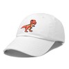 Dalix T-Rex Embroidered Cotton Dad Hat Adjustable Baseball Cap Mens - 4 of 4