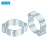 Unique Bargains Galvanized Steel Fluid Systems Fuel Petrol O Double Ear Hose Clamps 30 Pcs - 3 of 4