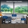 Coucheta Topmount Single Bowl Kitchen Sink,304 Stainless Steel with Workstation Ledge, Brushed Set Colander & More - 4 of 4