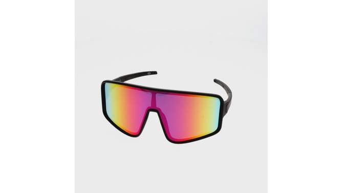 Women's Rubberized Plastic Shield Sunglasses - All In Motion™, 4 of 8, play video