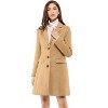 INSPIRE CHIC Women's Notched Lapel Single Breasted Outwear Fall coat - 3 of 4