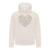 Everyday Kids Floral Heart Girls Pullover Hoodie – Pastel Flower & Butterfly Graphic Sweatshirt - 2 of 4