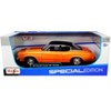 1971 Chevrolet Chevelle SS 454 Sport Orange Metallic with Black Top and Black Stripes 1/18 Diecast Model Car by Maisto - 2 of 3