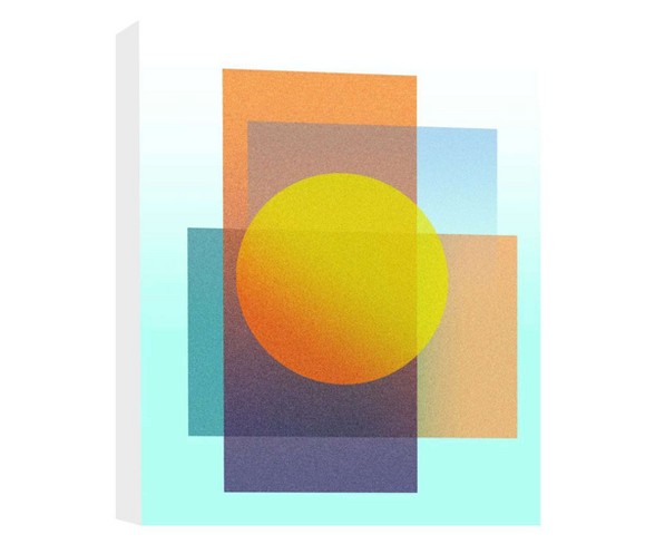 Perfect Shapes Decorative Canvas Wall Art 11"x14" - PTM Images