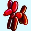 Men's Design By Humans Balloon Animal - Dog (red) By TaliRachelle T-Shirt - 2 of 3