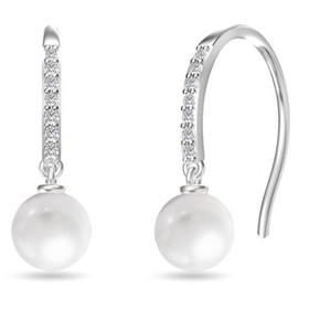 Donatello Gian Sterling Silver Pearl And Crystal Earrings - 1 of 2