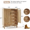 Tribesigns Shoe Cabinet with Doors, 20-Pair Entryway Shoe Storage Cabinet, Farmhouse Shoe Organizer Rack for Hallway Closet - 3 of 4