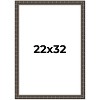 PosterPalooza | 22x32 Modern Bamboo Picture Frame, UV Acrylic, 5 Finishes - 2 of 4