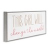Stupell Industries Girl Power Motivational Phrase, 24" x 10" - 3 of 4