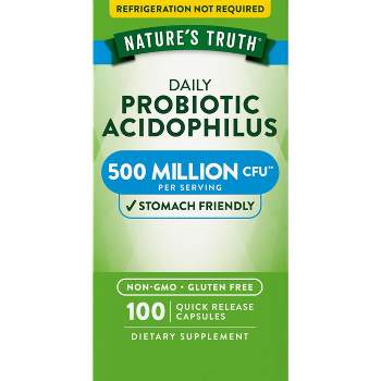 Nature's Truth Probiotics For Men and Women | 500 Million CFU | 100 Capsules